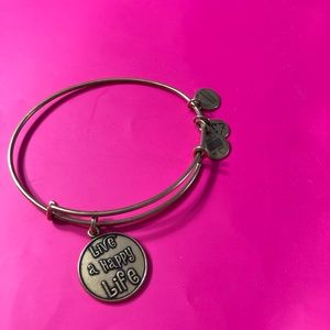 "Live a Happy Life" Gold Alex and Ani Bracelet